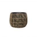 Puķu Pods Home4you Wicker, 27x15cm, Brūns (38003)