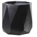 Home4You Flower Pot Sandstone D55xH49cm, Fiber Cement, Black (71814)