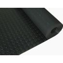 Rubber Mat with Circles 3mm, 1.2x10m, Black