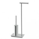 Gedy toilet paper holder, stand with toilet brush Bermuda, chrome, D032-13