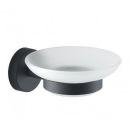 Gedy soap dish with holder Eros, black, 2311-14