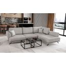 Eltap Larde Borneo Corner Pull-Out Sofa 191x276x90cm, Grey (CO-LAR-RT-04BO)