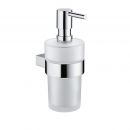 Gedy liquid soap dispenser with holder Canarie, chrome, A281-13