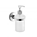 Gedy liquid soap dispenser with holder Felce, chrome, FE81-13