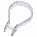Shower Curtain Rings LUX Transparent, 680-00