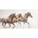 Home4You Oil Painting 76x150cm, Horses (87017)