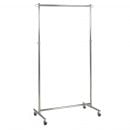 Home4You Clothes Rack GIGANT 93x42,5xH122-177cm, with wheels, steel, chrome (13981)