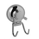 Gedy Bathroom Hook Hot, Double, with Suction Cup, Chrome, HO26-13