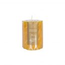 Home4You PURE COLOR Candle, D6.8xH9.5cm, yellow, unscented (80156)