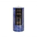 Home4You HEALING CRYSTAL SPA Candle, D6.8xH14cm, blue, ocean (80094)