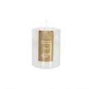 Home4You PURE COLOR Candle, D6.8xH9.5cm, white, unscented (80151)