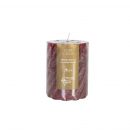 Home4You PURE COLOR Candle, D6.8xH9.5cm, red, unscented (80152)