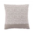 Home4You MUNRO 2 Decorative Cushion 45x45cm, White Lace Pattern/Beige, 50% Cotton, 50% Polyester (P0069250)