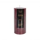 Home4You VELVET ROSE Candle, D6.8xH14cm, red, rose (80092)
