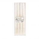 Home4You Candle, 4pcs H25cm, white (84221)