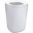 Корзина для мусора в ванной комнате Duschy (Miskaste) EASY, белая, 18x18x25 см, 846-06