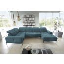 Eltap Neviro Loco Corner Sofa 201x350x77cm, Blue (CO-NEV-LT-38LO)