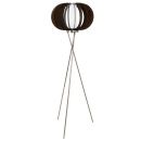 Cossano Floor Lamp 60W E27 Brushed Nickel/Brown (252512) (95596)