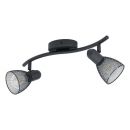 Carovigno Spotlight 2x40W E14 Black (052687) (98622)