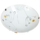 Floral LED Ceiling Light 10W, white/yellow (077155) (13-39118)