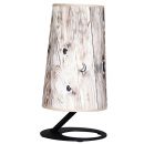 Анко Настольная лампа 60W E27 черная/деревянная (060209)(AB_WOOD)