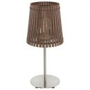 Sendero Table Lamp 60W E27 Matte Nickel/Teak Brown (252346)(96203)