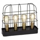 Terneg Table Lamp 4x60W E27 Black/Brass (248387)(98947/76)
