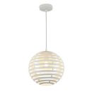 Round Lines Ceiling Lamp 60W E27 White (148345)(LD0433-D30_WH)