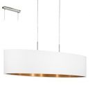 Ceiling lamp 2x60W E27 white/brass (052301)(95047)