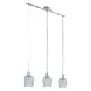 Griestu Lampa Bonares 3x60W E27 hroma/kristāla (052629)(94897)