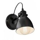 Sienas lampa Priddy 40W, E27, melna (352121) (49468)