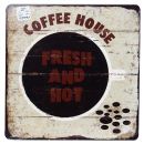 Metal decor FRESH COFFEE 30x30cm (189436)(72648003)