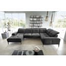 Eltap Neviro Cloud Corner Sofa 201x350x77cm, Grey (CO-NEV-RT-05NU)