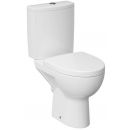 Cersanit Parva 18 011 Clean On Toilet Bowl with Horizontal Outlet (90°), (Soft Close with QR) Seat, White (K27-071), 851780
