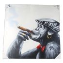 Eļļas glezna Smoke Monkey 100x100cm (189448)(71407028)