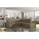 Eltap Elano Berlin Corner Pull-Out Sofa 65x212x90cm, Beige (EL13)