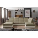 Eltap Evanell Berlin/Soft Corner Pull-Out Sofa 216x336x102cm, Beige (Evl_17)