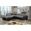 Stūra Dīvāns Izvelkams Eltap Porto Sawana/Soft 65x278x74cm, Pelēks (P11)