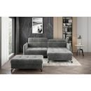 Eltap Lorelle Monolith Corner Pull-Out Sofa 160x225x105cm, Grey (Lore_58)