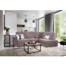 Eltap Siber Loco Corner Pull-Out Sofa 186x270x93cm, Brown (CO-SIB-RT-24LO)