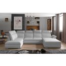 Eltap Evanell Grande Corner Pull-Out Sofa 216x336x102cm, White (Evl_53)