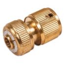 Mann Aqua Line Auto Stop Hose Connector 3/4", Brass (6003)