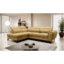 Eltap Noble Cloud Corner Pull-Out Sofa 201x255x100cm, Yellow (CO-NOB-LT-45NU)