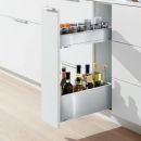 Blum Legrabox Space Twin Inner Drawer M+C-Pure, 550mm, Inox (53.55.03.13)