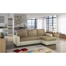 Eltap Livio Berlin/Soft Corner Pull-Out Sofa 57x237x90cm, Beige (LIV18)