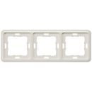 Siemens Delta Profile Surface-Mounted Frame 3-gang, White (5TG1813)