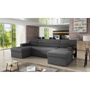 Eltap Markos Soft/Dora Corner Pull-Out Sofa 57x314x86cm, Grey (M24)