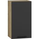 Halmar Vento Wall-mounted Cabinet, 30x40x72cm, Black/Oak (V-UA-VENTO-G-40/72-ANTRACYT)
