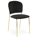 Virtuves Krēsls Halmar K499 50x43x85cm, Zelta/Melns (PROMO-K/499-CZARNY)
