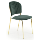 Virtuves Krēsls Halmar K499 50x43x85cm, Zelta/Zaļš (V-CH-K/499-KR-C.ZIELONY)
